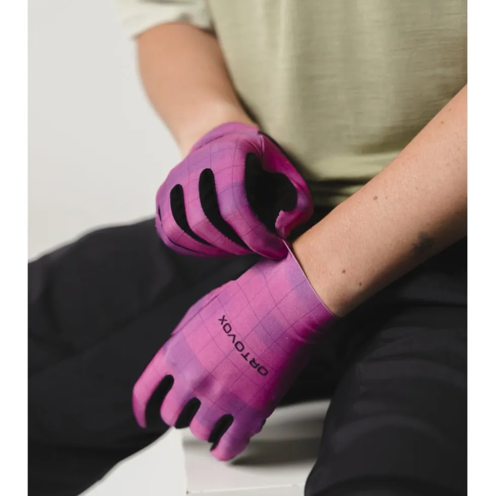 Ortovox MTB Light Handschoenen Dames - green acid motion aop