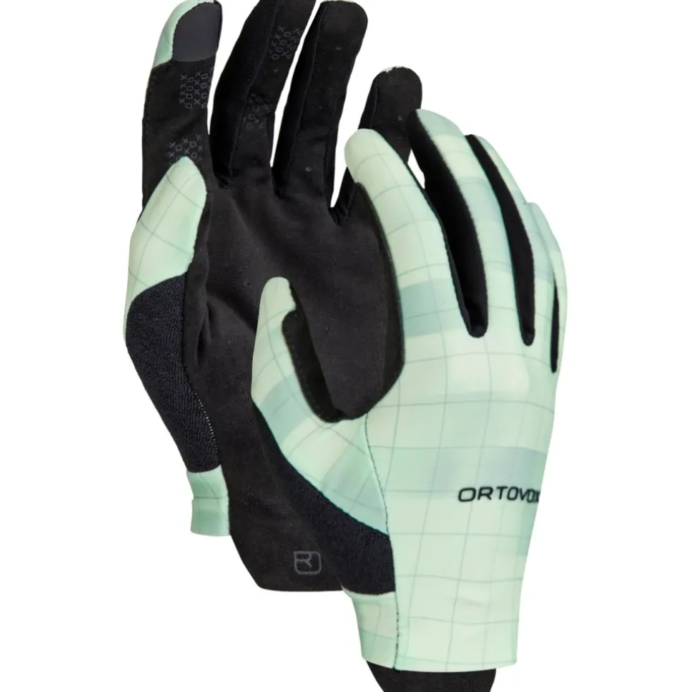 Ortovox MTB Light Handschoenen Dames - green acid motion aop