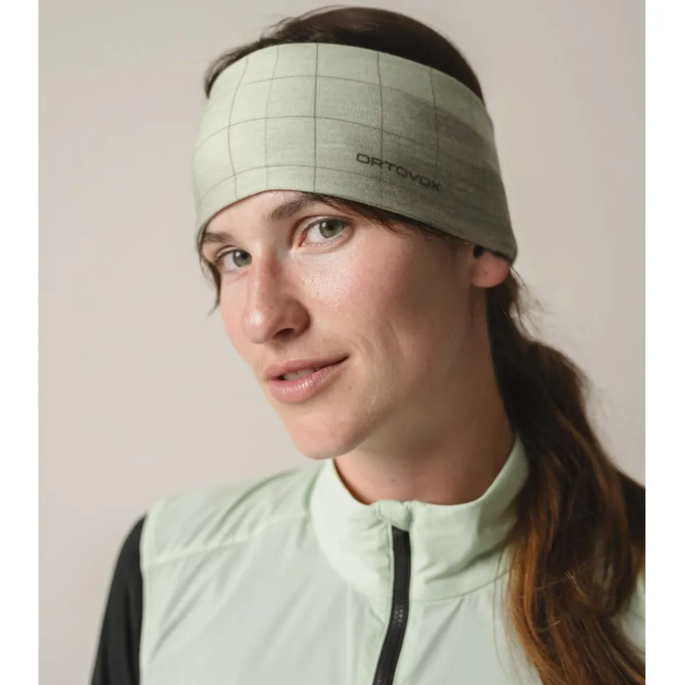 Ortovox MTB Merino Hoofdband - green acid motion aop
