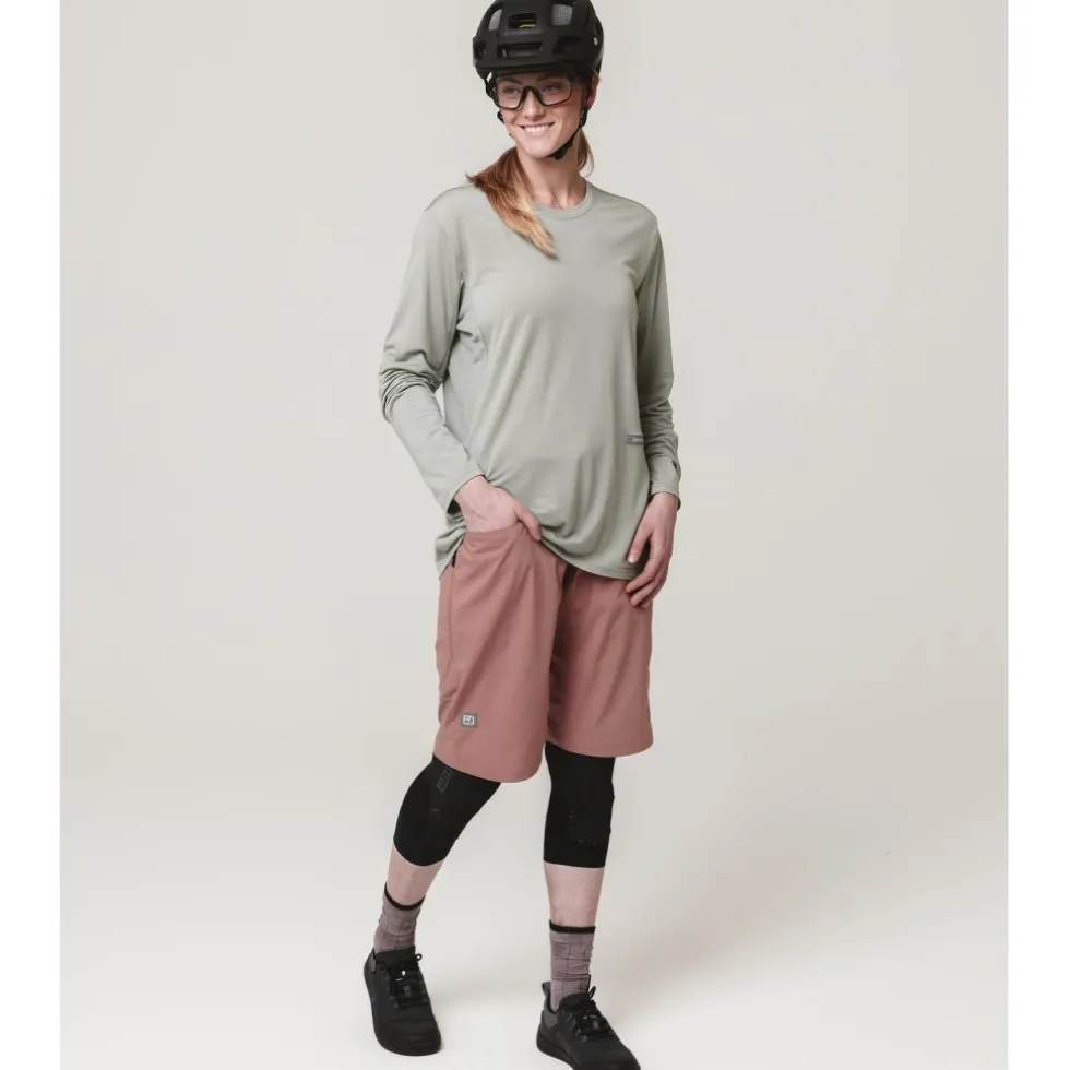 Ortovox Sequence Free Damesshirt met lange mouwen - dark linen