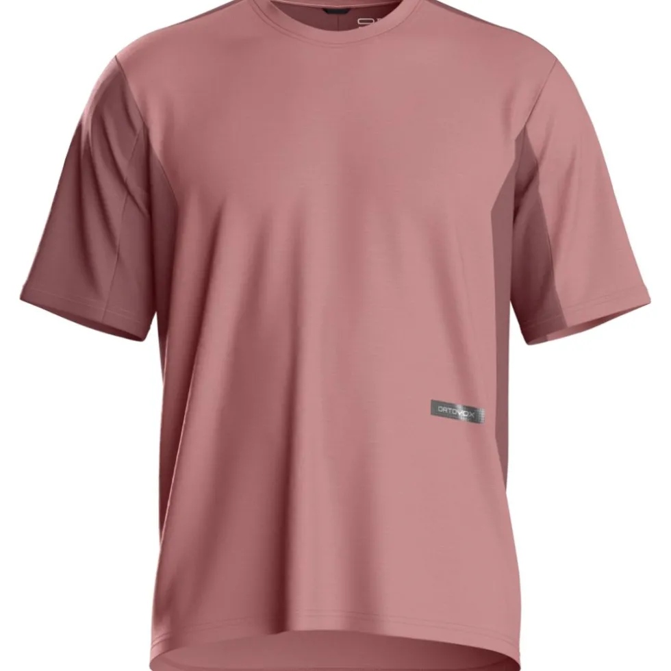 Ortovox Sequence Free Heren-shirt met korte mouwen - dusk rose