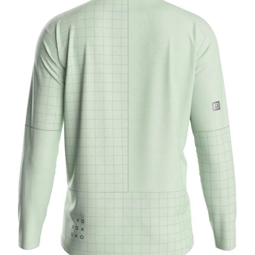 Ortovox Sequence Trail Heren-shirt met lange mouwen - green acid