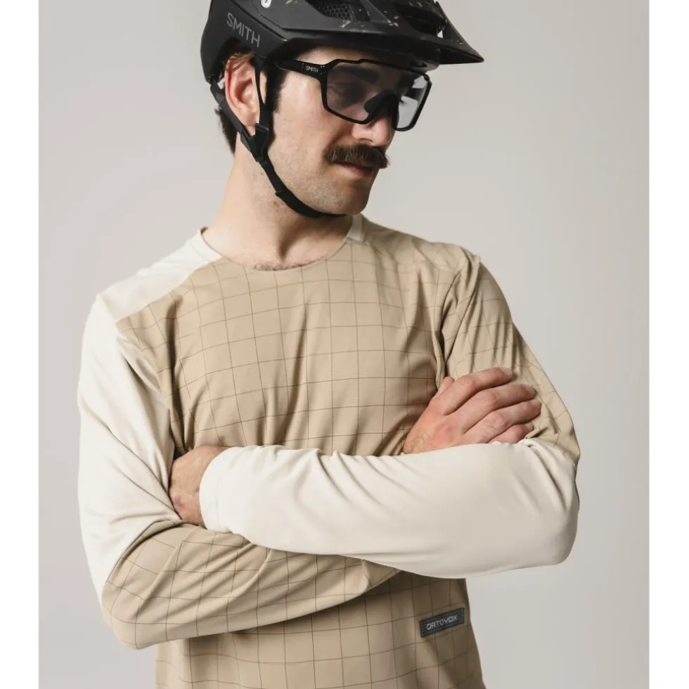 Ortovox Sequence Trail Heren-shirt met lange mouwen - green acid