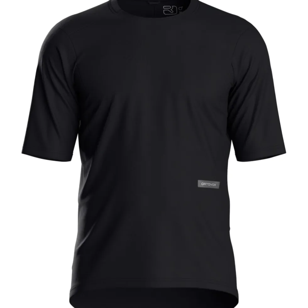 Ortovox Sequence Trail Heren-shirt met korte mouwen - black raven
