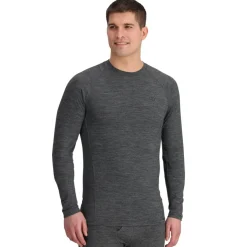 Outdoor Research Alpine Onset Merino 150 Crew Hemd met Lange Mouwen Heren - black heather