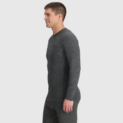 Outdoor Research Alpine Onset Merino 150 Crew Hemd met Lange Mouwen Heren - black heather