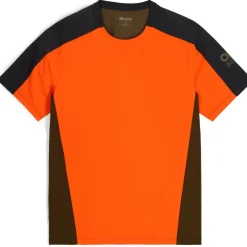 Outdoor Research Freewheel MTB Shirt met Korte Mouwen Heren - black/spice/dark olive