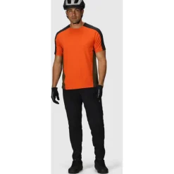 Outdoor Research Freewheel MTB Shirt met Korte Mouwen Heren - black/spice/dark olive
