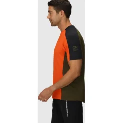 Outdoor Research Freewheel MTB Shirt met Korte Mouwen Heren - black/spice/dark olive