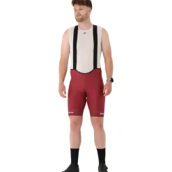 PEARL iZUMi Performance Fietsshort met bretels heren PI25011002 - hexagon red - HERD