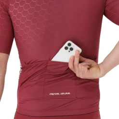 PEARL iZUMi Performance Korte mouwen shirt heren PI25021003 - hexagon red - HERD
