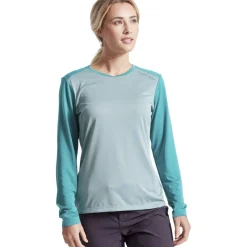 PEARL iZUMi Summit Shirt met Lange Mouwen MTB Dames 19222203 - arctic/gulf teal - HY6