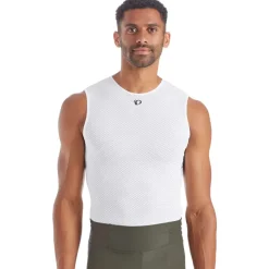 PEARL iZUMi Transfer Mesh Sleeveless Baselayer Heren 11122106 - wit - 508