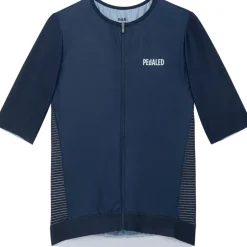 PEdALED E. Aero Fietsshirt met Korte Mouwen Heren - Dark Navy