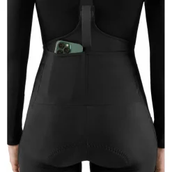 PEdALED E. Fietsbroek met Bretels Dames - Zwart