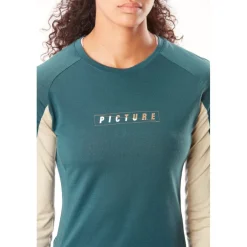 Picture Panamarka Merino Shirt met Lange Mouwen Dames - Deep Water