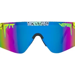 Pit Viper The Original 2.0 Bril - Wide - Rec Beach / HDPV Polarized Blue Purple