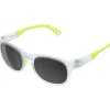POC Evolve Bril Kinderen - Uranium Black Trans/Fluo Limegreen - Clarity Pocito/Sunny Grey