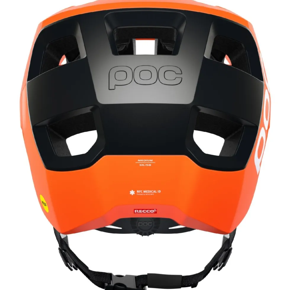 POC Kortal Race MIPS Helm - 8375 Fluorescent Orange AVIP/Uranium Black Matt
