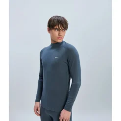 POC Merino Mock Neck Hemd met Lange Mouwen Heren - 1043 Sylvanite Grey
