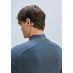 POC Merino Mock Neck Hemd met Lange Mouwen Heren - 1043 Sylvanite Grey