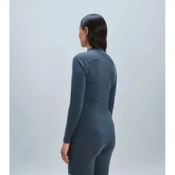 POC Merino Mock Neck Hemd met Lange Mouwen Dames - 1043 Sylvanite Grey