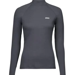 POC Merino Mock Neck Hemd met Lange Mouwen Dames - 1043 Sylvanite Grey