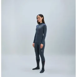 POC Merino Mock Neck Hemd met Lange Mouwen Dames - 1043 Sylvanite Grey