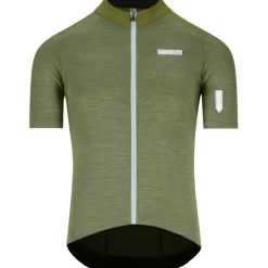 Q36.5 Adventure Tech Merino Korte mouw shirt heren - drab green