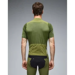 Q36.5 Adventure Tech Merino Korte mouw shirt heren - drab green