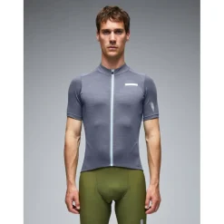 Q36.5 Adventure Tech Merino Korte mouw shirt heren - grisaille blue
