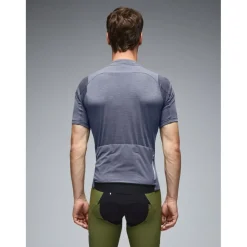 Q36.5 Adventure Tech Merino Korte mouw shirt heren - grisaille blue