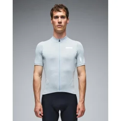 Q36.5 Adventure Tech Merino Korte mouw shirt heren - ice grey
