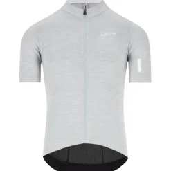 Q36.5 Adventure Tech Merino Korte mouw shirt heren - ice grey