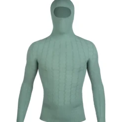 Q36.5 Base Layer 5 Plus Hemd met Lange Mouwen met Capuchon Heren - olive green