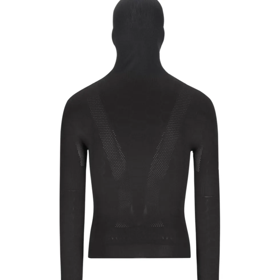 Q36.5 Base Layer 5 Plus Hemd met Lange Mouwen met Capuchon Heren - zwart