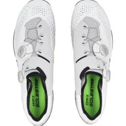 Q36.5 UNIQUE PRO 4.0 racefietsschoenen + SRM X-POWER DIRECT racefietspedalen + Cleats - white check | Cleats 0° / 1.2° / 3°
