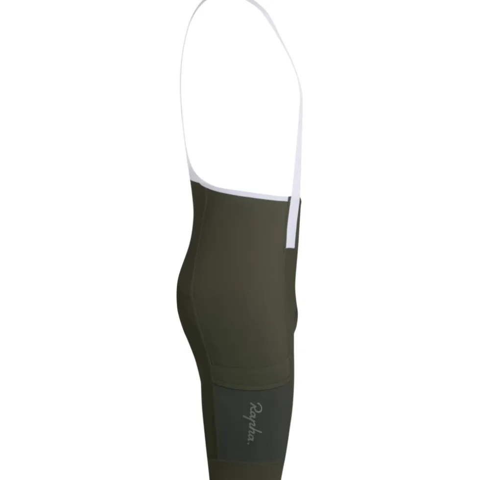 Rapha Brevet E. Cargo Fietsshort met Bretels Heren - dark green/white
