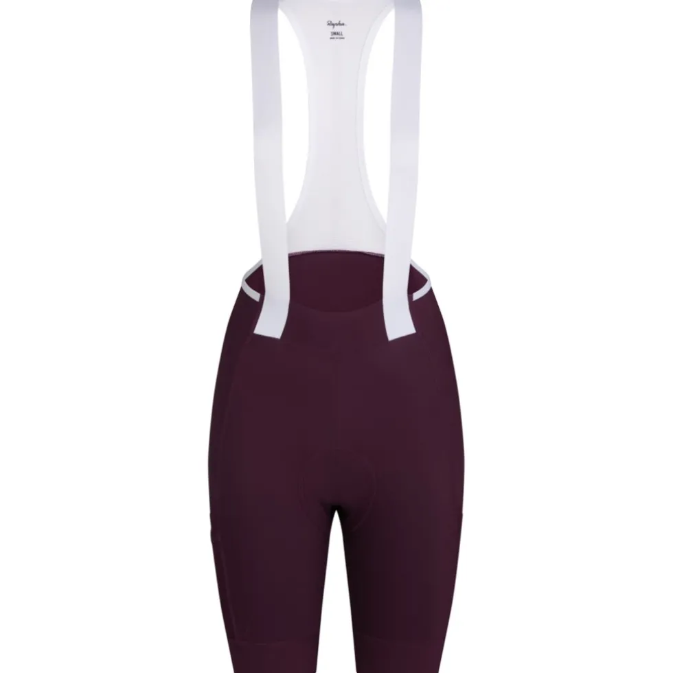 Rapha Brevet E. Cargo Fietsshort met Bretels Dames - plum/white