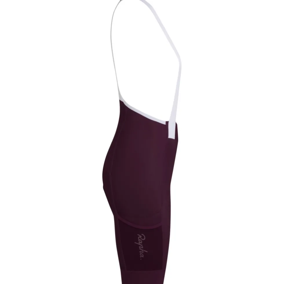 Rapha Brevet E. Cargo Fietsshort met Bretels Dames - plum/white