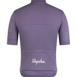 Rapha Brevet E. Fietsshirt met Korte Mouwen Heren - dusted lilac/black reflective