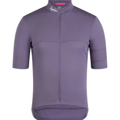 Rapha Brevet E. Fietsshirt met Korte Mouwen Heren - dusted lilac/black reflective