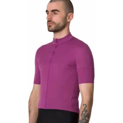 Rapha Brevet E. Fietsshirt met Korte Mouwen Heren - amethyst/sky captain