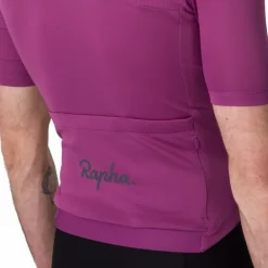 Rapha Brevet E. Fietsshirt met Korte Mouwen Heren - amethyst/sky captain