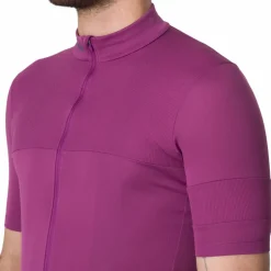 Rapha Brevet E. Fietsshirt met Korte Mouwen Heren - amethyst/sky captain