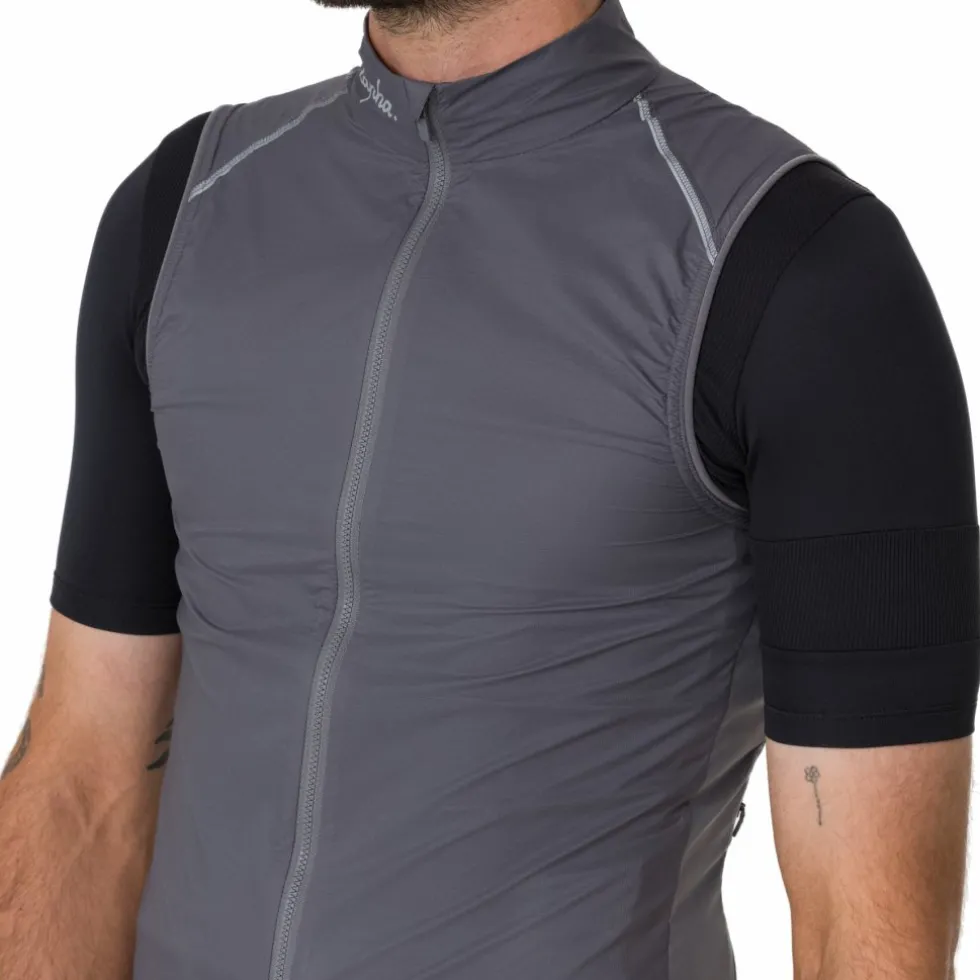 Rapha Brevet E. Vest Heren - grijs/wit