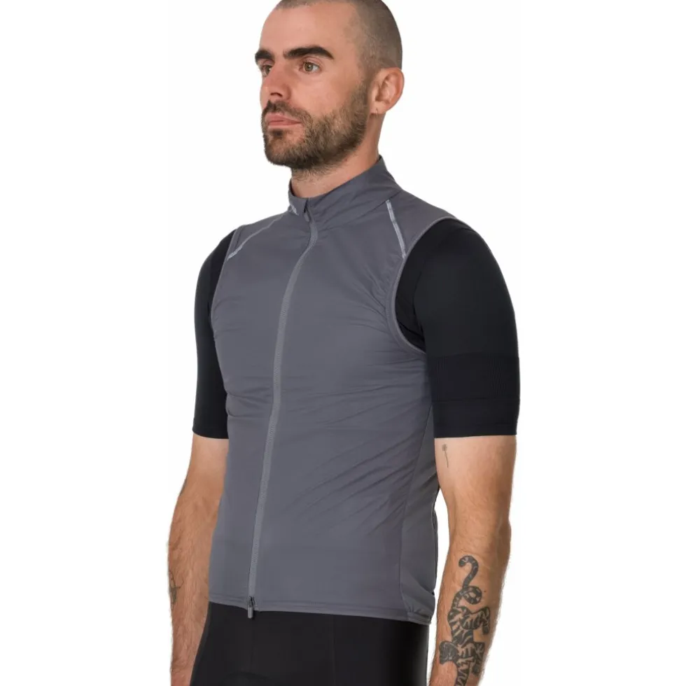 Rapha Brevet E. Vest Heren - grijs/wit