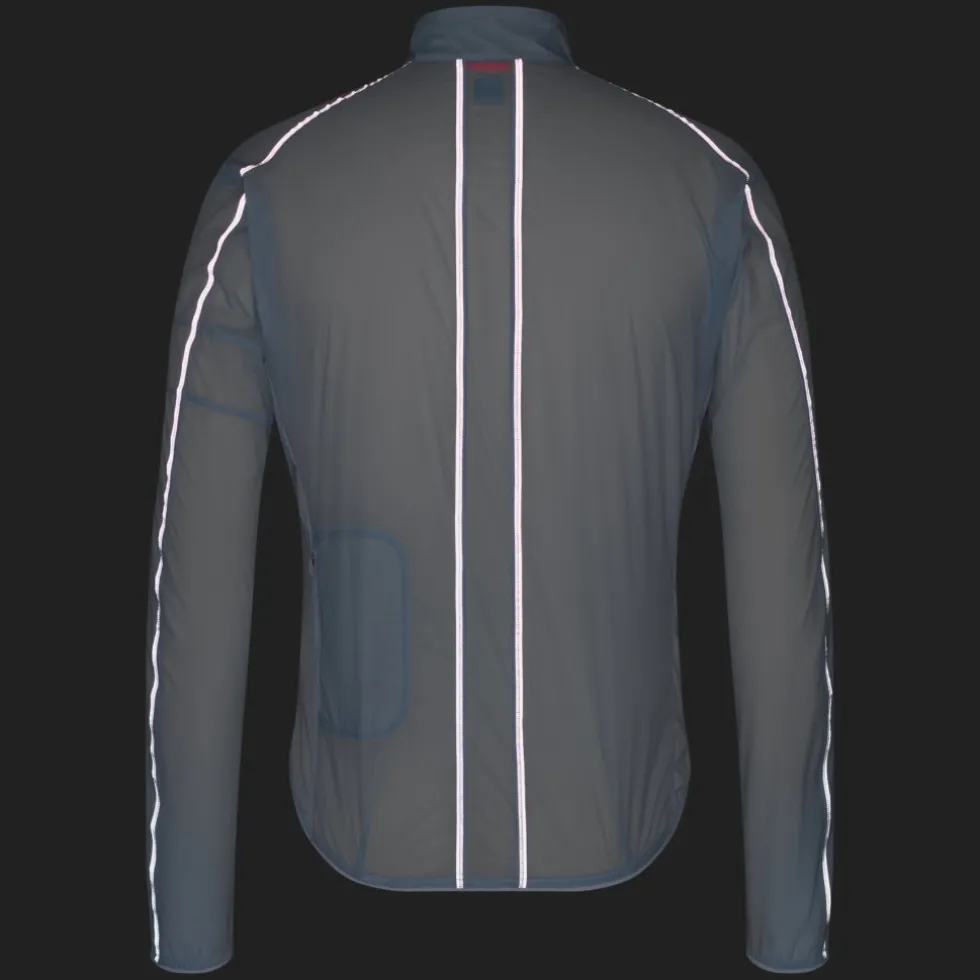 Rapha Brevet E. Windbreaker Heren - arctic ice/silver reflective