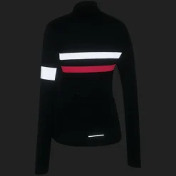 Rapha Brevet Fietsshirt met Lange Mouwen Dames - dark navy/hi-vis pink