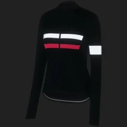 Rapha Brevet Fietsshirt met Lange Mouwen Dames - dark navy/hi-vis pink